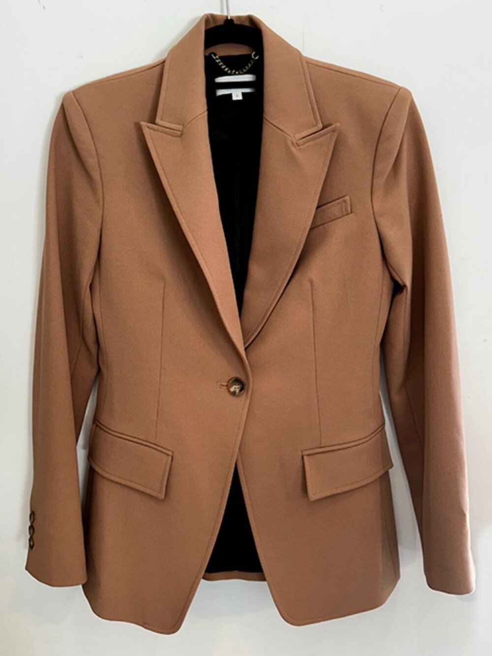 A.L.C. Camel Single-Button Tailored Blazer